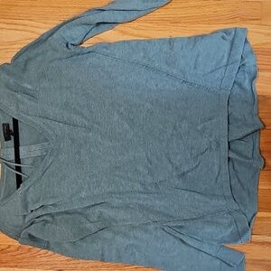 The Limited Sage and Green Long Sleeve V-Neck Top